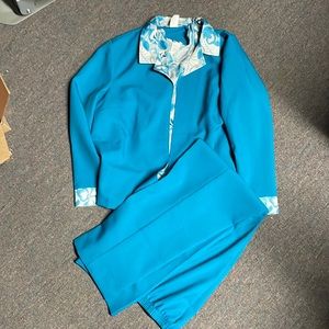 Blair Blue and White Women's Pants & Jumpsuit Set